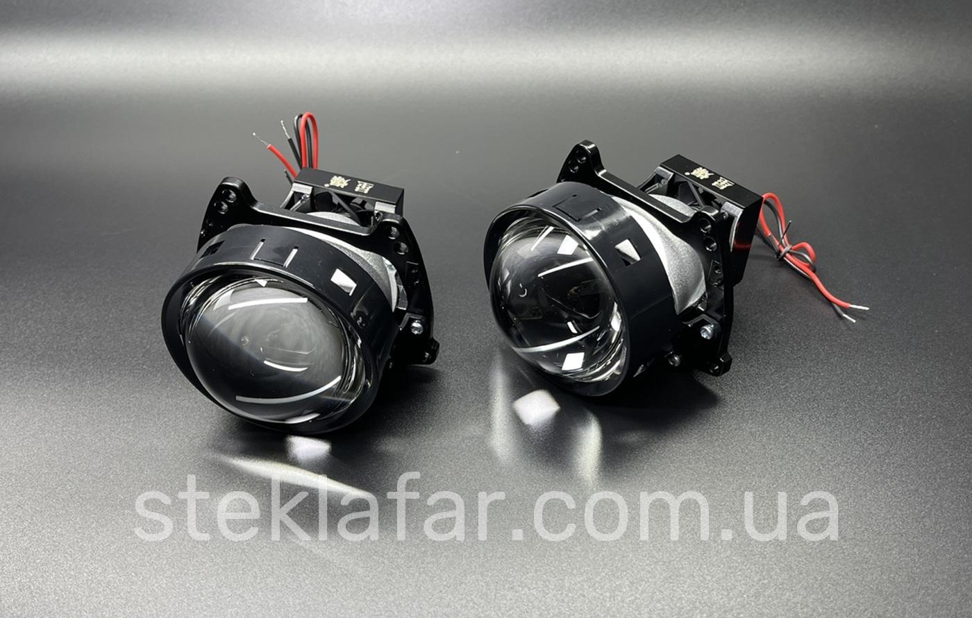 LED линзы 3" ближний свет ултракороткая 116 мм на 6 чипов 38W